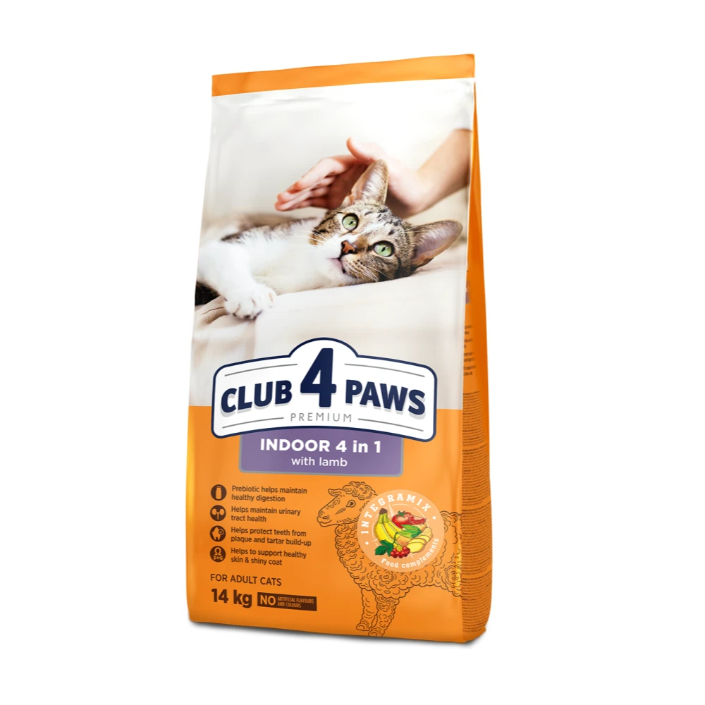 Club 4 Paws Dry Cat Food with Lamb 14 kg