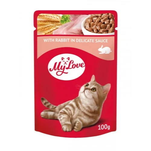Wet cat food for cats 100g